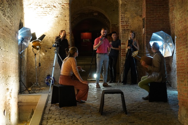 CSBF 21 behind the scenes. Filming and recording Scherzi Musicali. Photo Coudenberg Palace